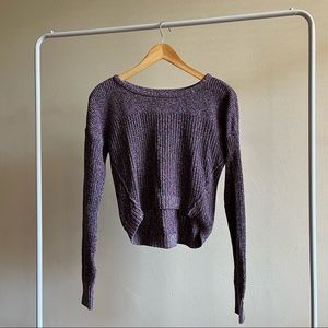 American Eagle Cropped Knit Pullover Sweater • (Size S)